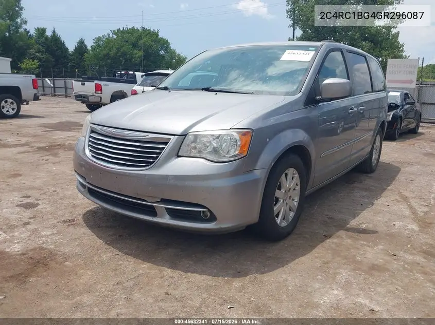 2016 Chrysler Town & Country Touring VIN: 2C4RC1BG4GR296087 Lot: 45632341