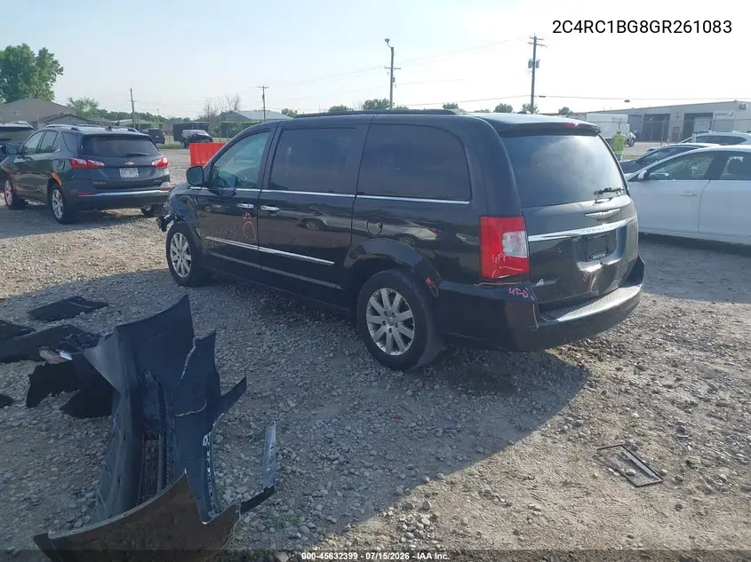 2016 Chrysler Town & Country Touring VIN: 2C4RC1BG8GR261083 Lot: 45632399