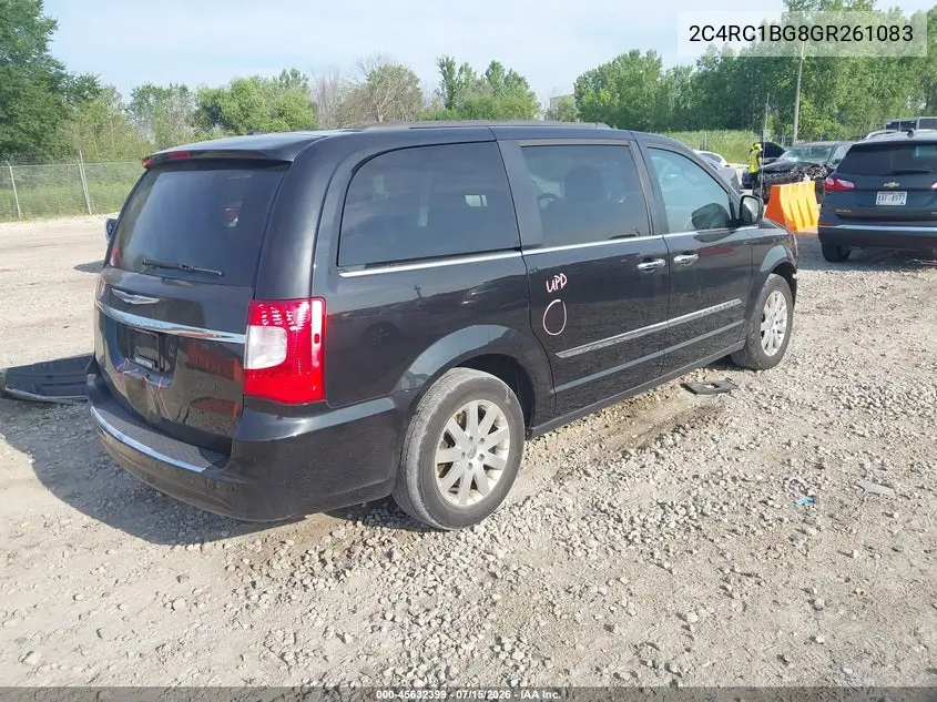 2016 Chrysler Town & Country Touring VIN: 2C4RC1BG8GR261083 Lot: 45632399