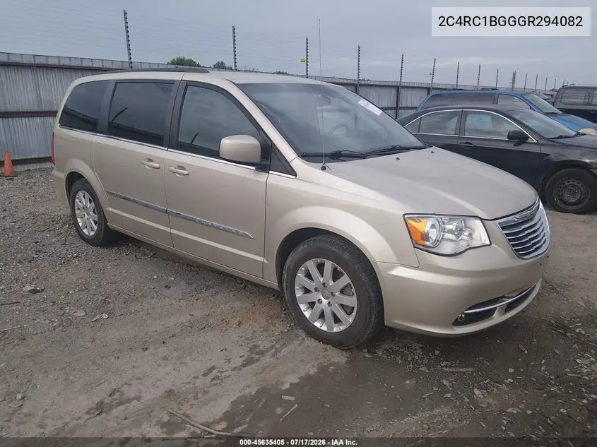 2016 Chrysler Town & Country Touring VIN: 2C4RC1BG6GR294082 Lot: 45635405