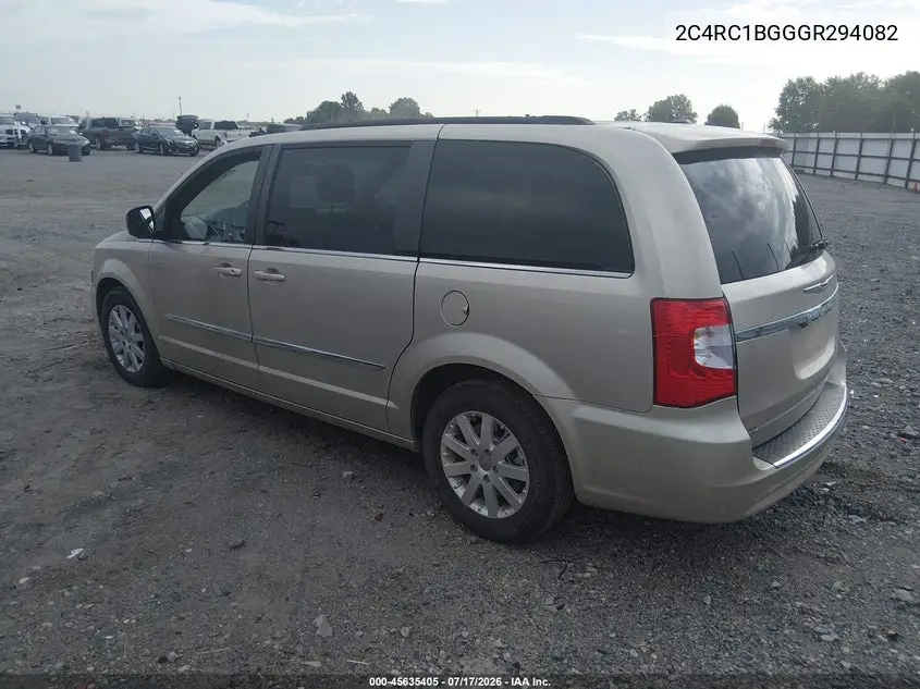 2016 Chrysler Town & Country Touring VIN: 2C4RC1BG6GR294082 Lot: 45635405