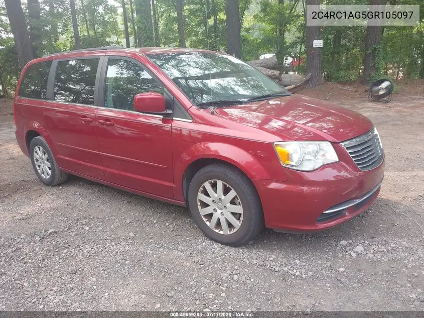 2016 Chrysler Town & Country Lx VIN: 2C4RC1AG5GR105097 Lot: 45659283