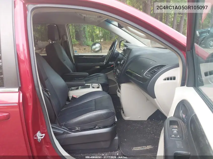 2016 Chrysler Town & Country Lx VIN: 2C4RC1AG5GR105097 Lot: 45659283