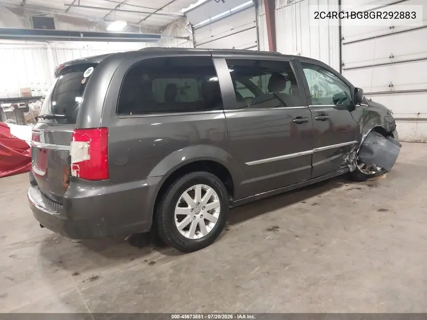 2016 Chrysler Town & Country Touring VIN: 2C4RC1BG8GR292883 Lot: 45673851