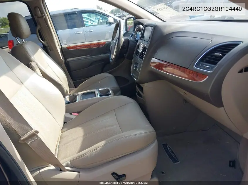 2016 Chrysler Town & Country Touring-L Anniversary Edition VIN: 2C4RC1CG2GR104440 Lot: 45678331