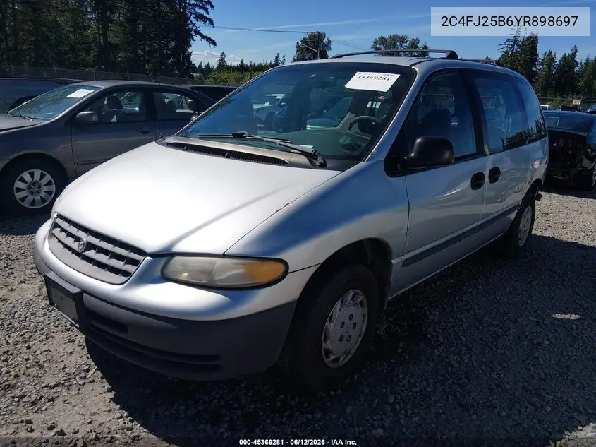 2000 Chrysler Voyager VIN: 2C4FJ25B6YR898697 Lot: 45369281