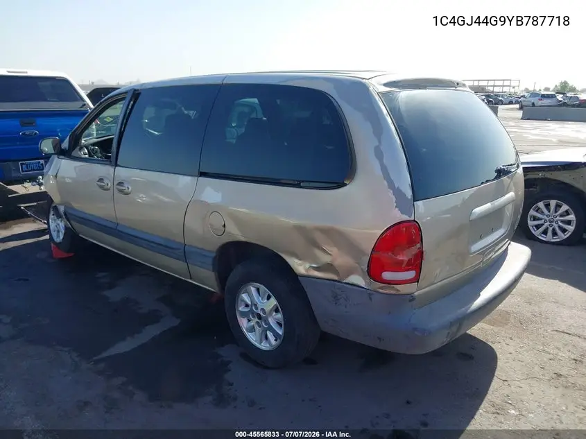 2000 Chrysler Grand Voyager Se VIN: 1C4GJ44G9YB787718 Lot: 45565833