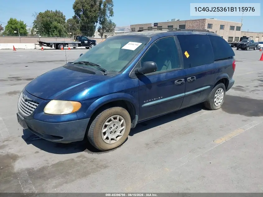 2001 Chrysler Voyager VIN: 1C4GJ25361B115976 Lot: 45396795