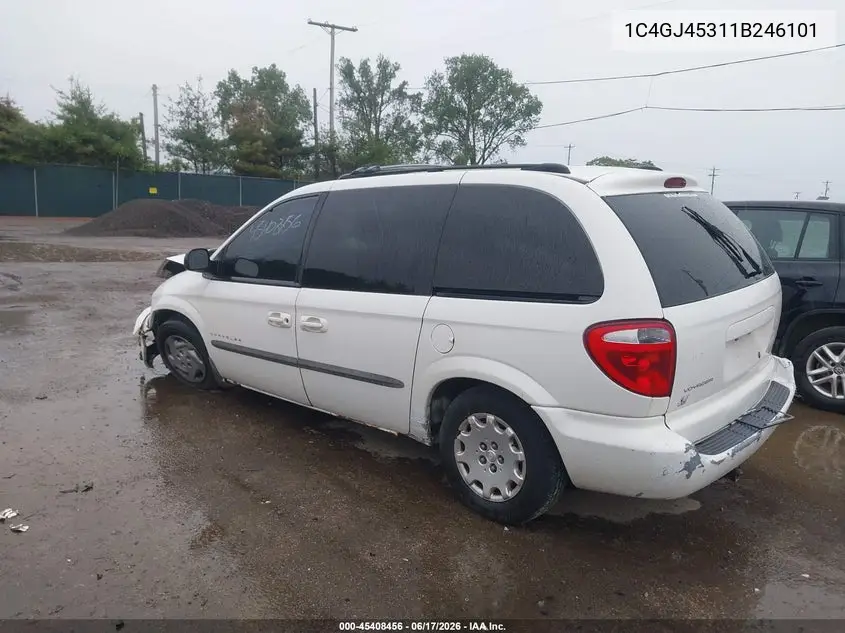 2001 Chrysler Voyager Lx VIN: 1C4GJ45311B246101 Lot: 45408456