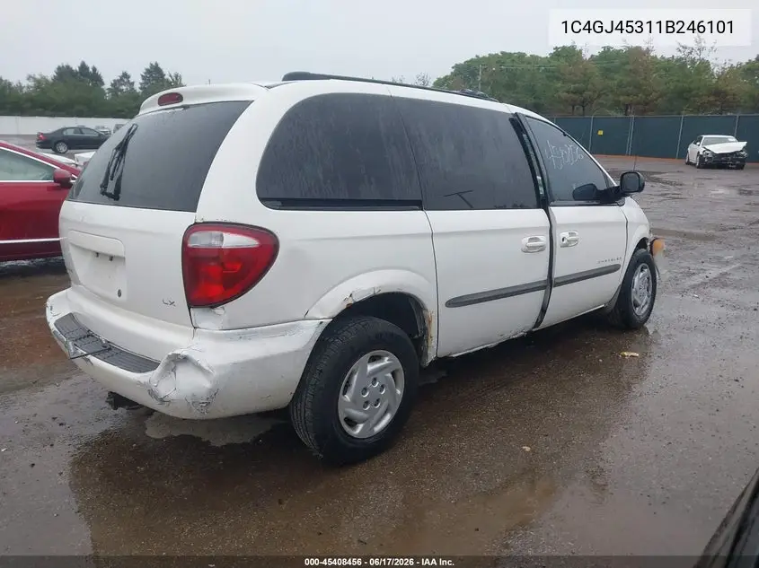 2001 Chrysler Voyager Lx VIN: 1C4GJ45311B246101 Lot: 45408456