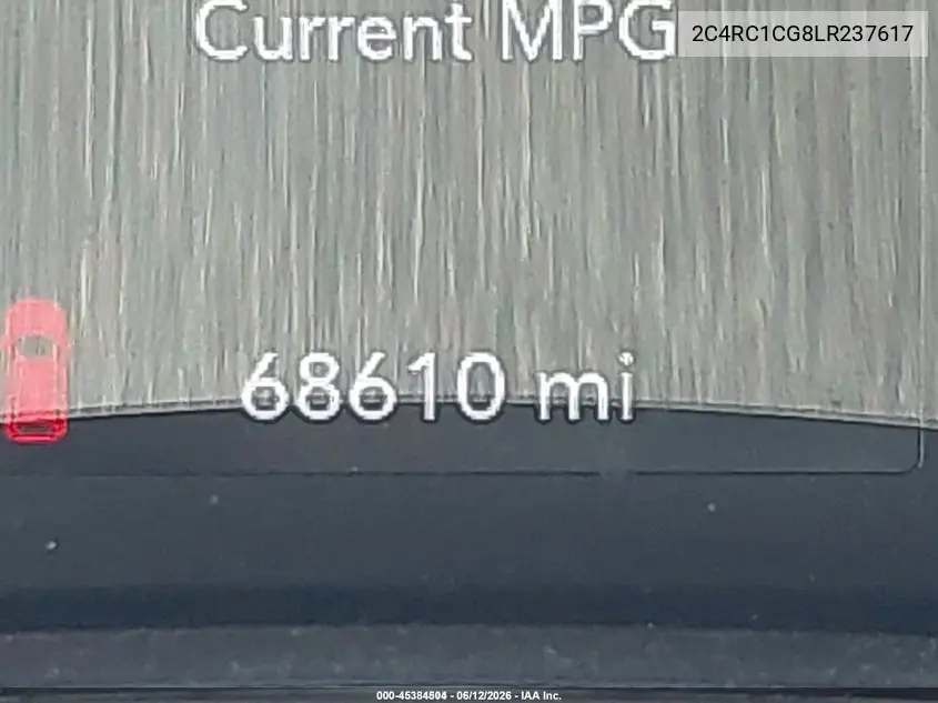 2020 Chrysler Voyager Lx VIN: 2C4RC1CG8LR237617 Lot: 45384504