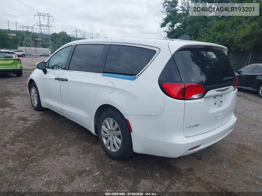 2020 Chrysler Voyager L VIN: 2C4RC1AG4LR193201 Lot: 45591468