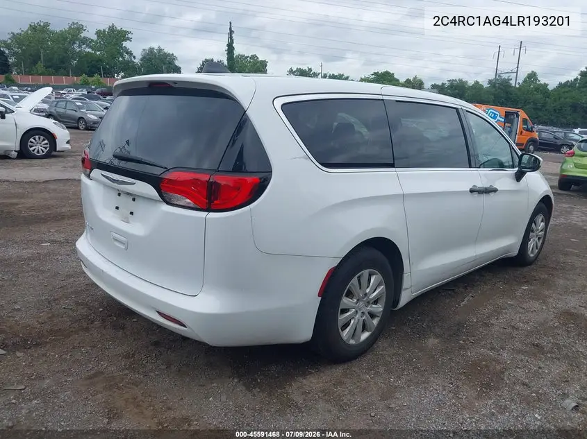2020 Chrysler Voyager L VIN: 2C4RC1AG4LR193201 Lot: 45591468
