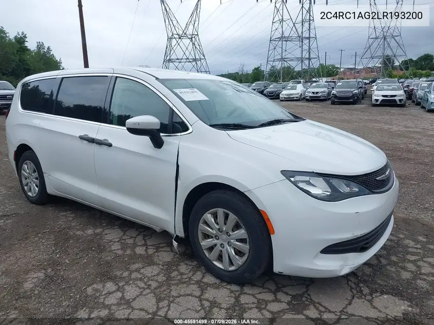 2020 Chrysler Voyager L VIN: 2C4RC1AG2LR193200 Lot: 45591499