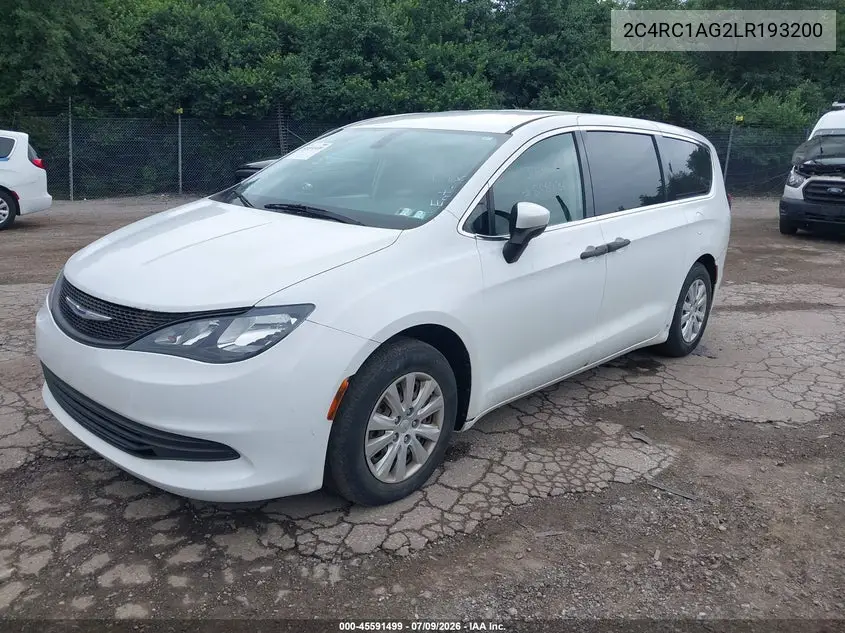 2020 Chrysler Voyager L VIN: 2C4RC1AG2LR193200 Lot: 45591499