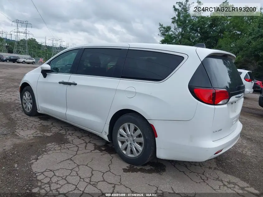 2020 Chrysler Voyager L VIN: 2C4RC1AG2LR193200 Lot: 45591499