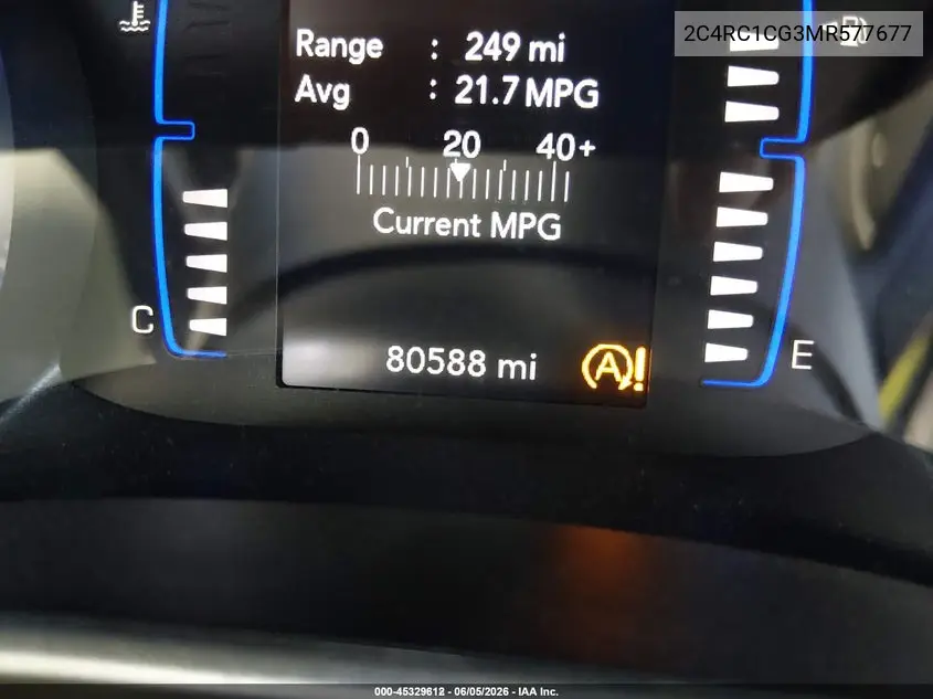 2021 Chrysler Voyager Lx VIN: 2C4RC1CG3MR577677 Lot: 45329612