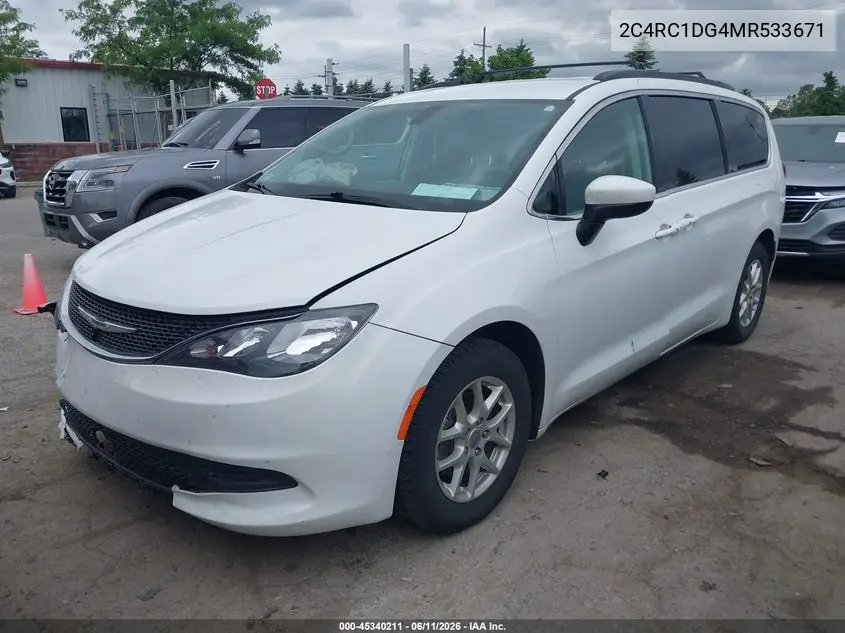 2021 Chrysler Voyager Lxi VIN: 2C4RC1DG4MR533671 Lot: 45340211