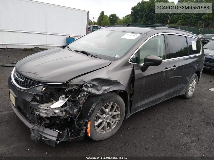 2021 Chrysler Voyager Lxi VIN: 2C4RC1DG3MR551983 Lot: 45443514