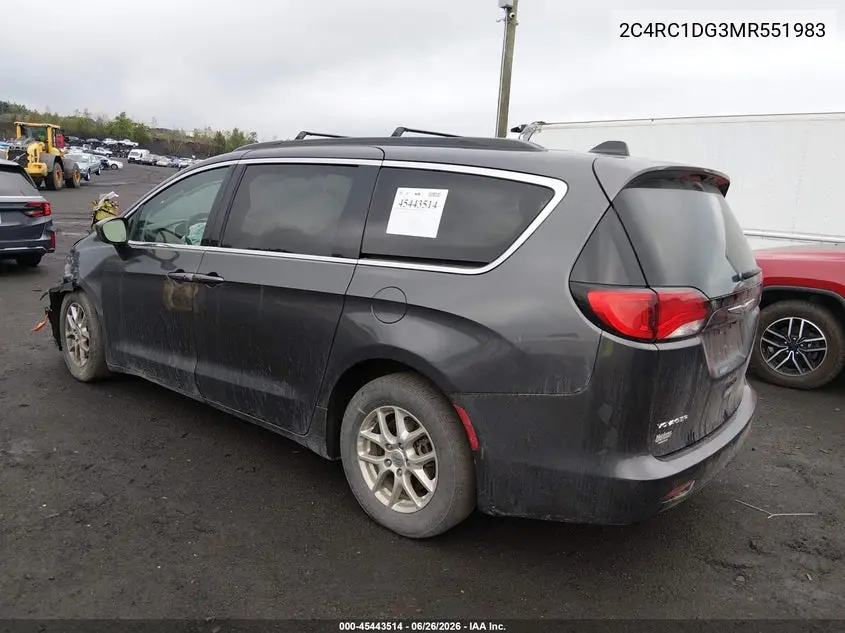 2021 Chrysler Voyager Lxi VIN: 2C4RC1DG3MR551983 Lot: 45443514