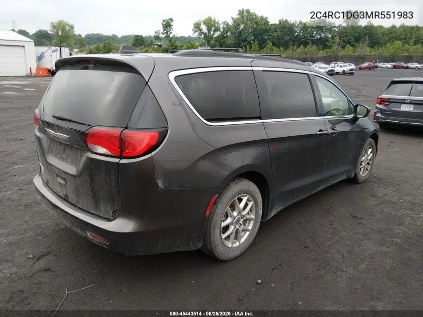 2021 Chrysler Voyager Lxi VIN: 2C4RC1DG3MR551983 Lot: 45443514