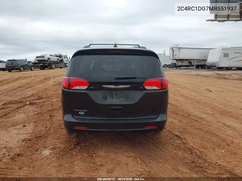 2021 Chrysler Voyager Lxi VIN: 2C4RC1DG7MR551937 Lot: 45456737