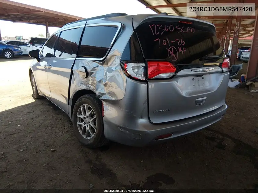 2021 Chrysler Voyager Lxi VIN: 2C4RC1DG5MR547420 Lot: 45560503