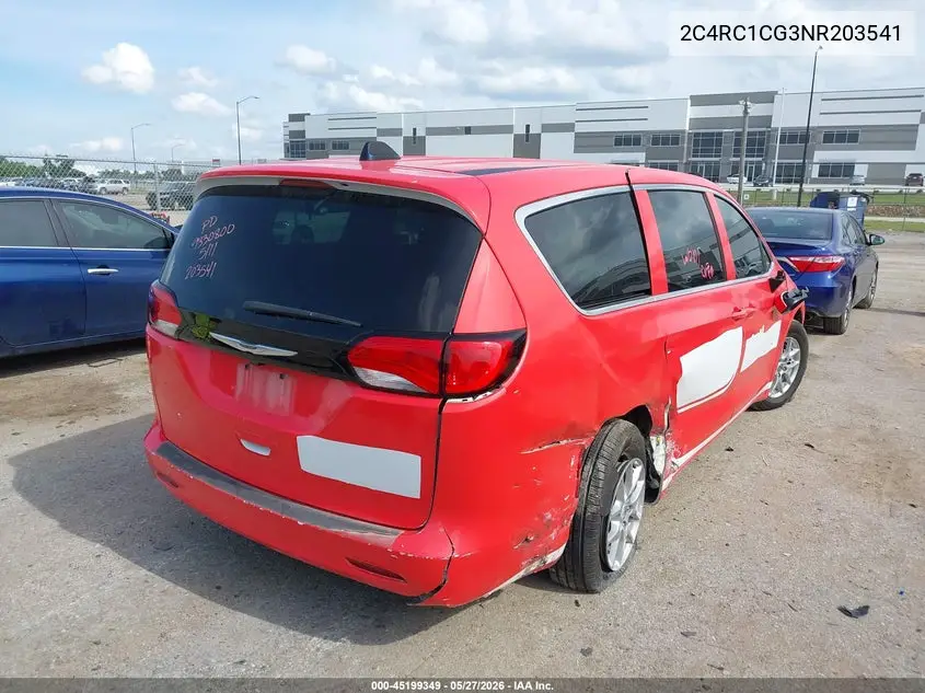 2022 Chrysler Voyager Lx VIN: 2C4RC1CG3NR203541 Lot: 45199349