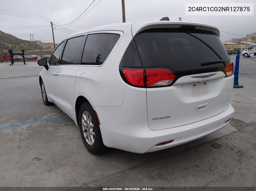 2022 Chrysler Voyager Lx VIN: 2C4RC1CG2NR127875 Lot: 45381888