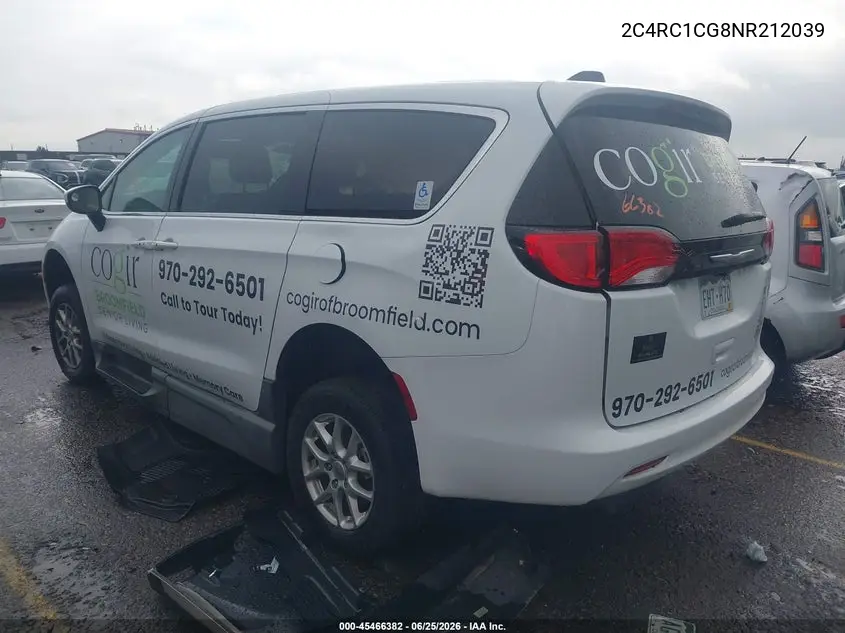 2022 Chrysler Voyager Lx VIN: 2C4RC1CG8NR212039 Lot: 45466382