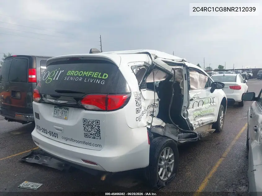 2022 Chrysler Voyager Lx VIN: 2C4RC1CG8NR212039 Lot: 45466382