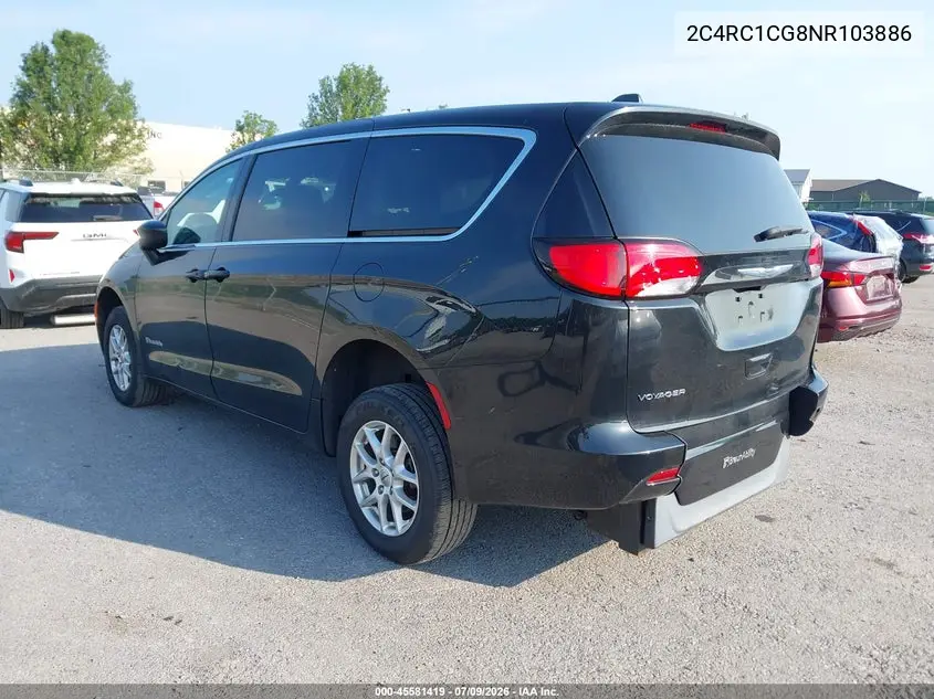 2022 Chrysler Voyager Lx VIN: 2C4RC1CG8NR103886 Lot: 45581419