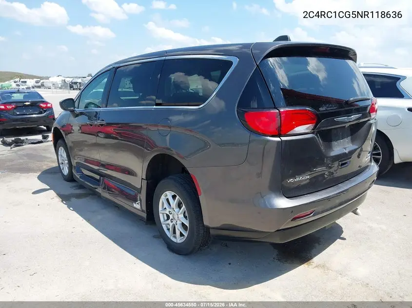2022 Chrysler Voyager Lx VIN: 2C4RC1CG5NR118636 Lot: 45634550