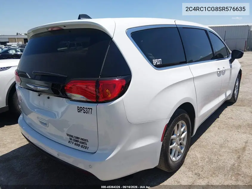 2025 Chrysler Voyager Lx VIN: 2C4RC1CG8SR576635 Lot: 45364326