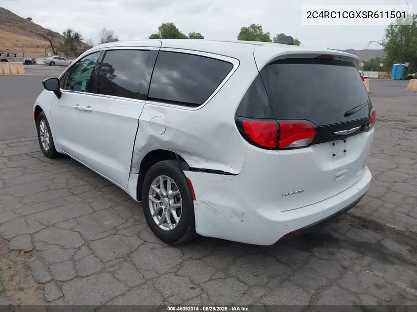2025 Chrysler Voyager Lx VIN: 2C4RC1CGXSR611501 Lot: 45392314