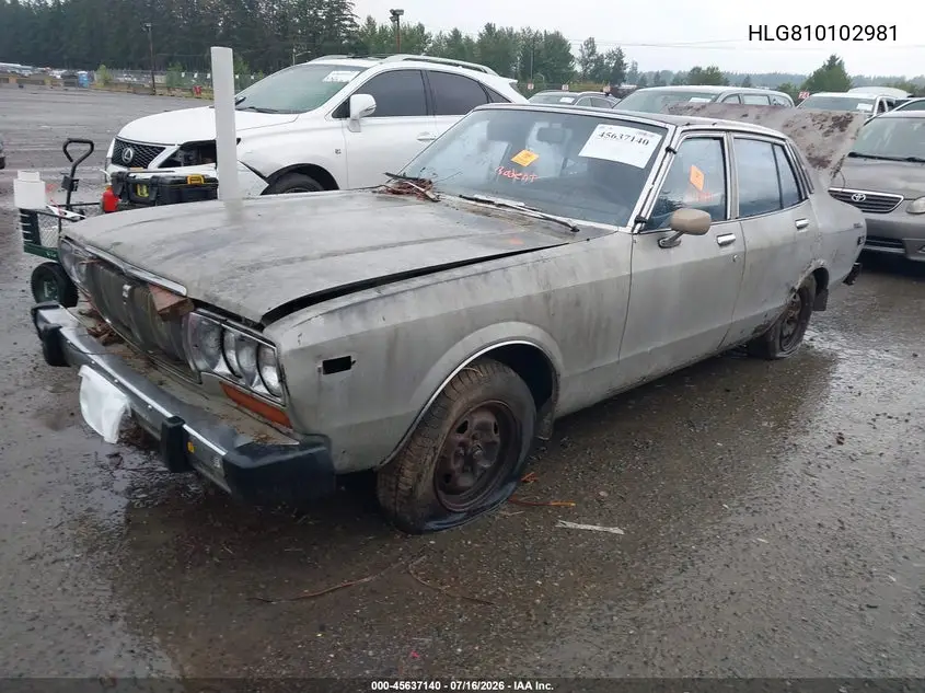 1977 Datsun 810 VIN: HLG810102981 Lot: 45637140