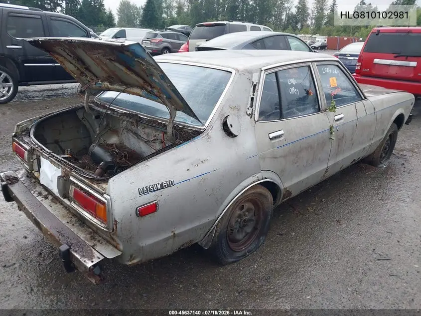 1977 Datsun 810 VIN: HLG810102981 Lot: 45637140