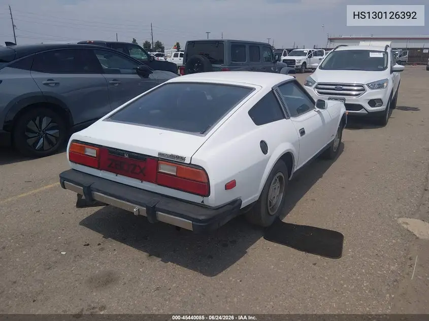 1979 Datsun 280 Zx VIN: HS130126392 Lot: 45440085