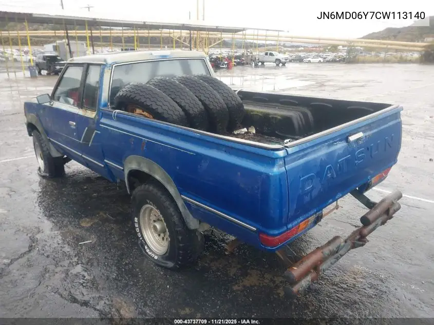 1982 Datsun 720 King Cab VIN: JN6MD06Y7CW113140 Lot: 43737709