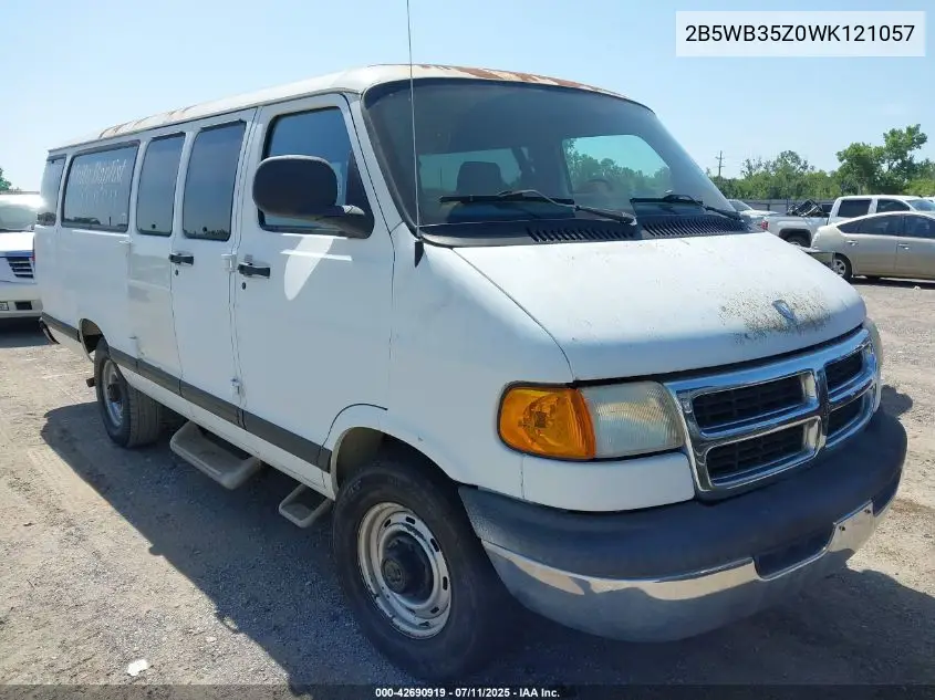 1998 Dodge Ram Wagon 3500 Value VIN: 2B5WB35Z0WK121057 Lot: 42690919
