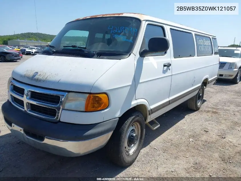 1998 Dodge Ram Wagon 3500 Value VIN: 2B5WB35Z0WK121057 Lot: 42690919