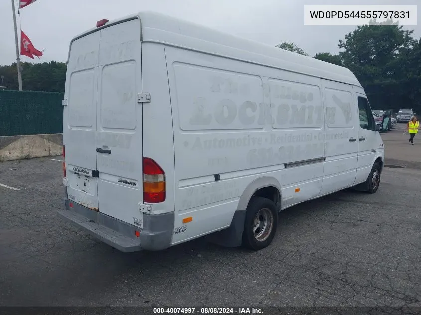 2005 Dodge Sprinter Van 3500 Shc VIN: WD0PD544555797831 Lot: 40074997