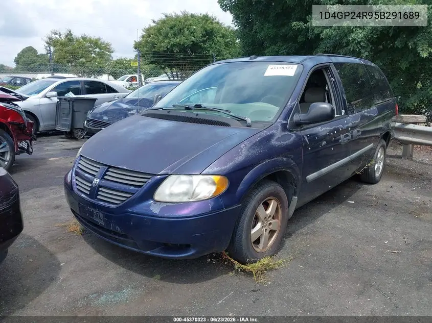 2005 Dodge Grand Caravan Se VIN: 1D4GP24R95B291689 Lot: 45370323