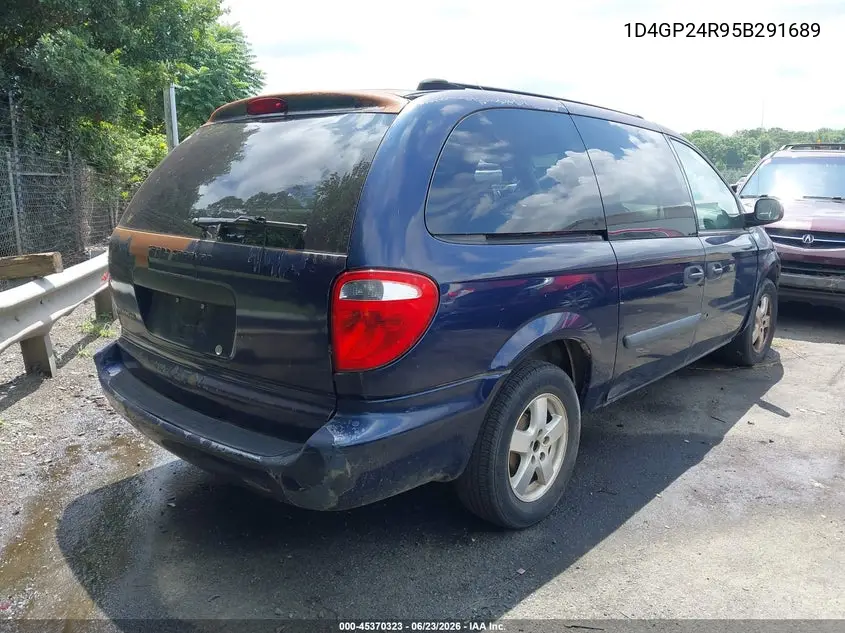 2005 Dodge Grand Caravan Se VIN: 1D4GP24R95B291689 Lot: 45370323