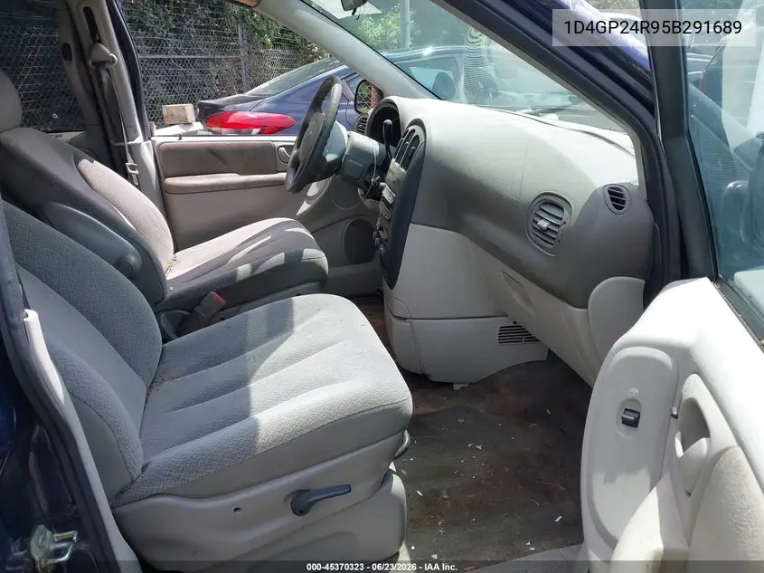 2005 Dodge Grand Caravan Se VIN: 1D4GP24R95B291689 Lot: 45370323