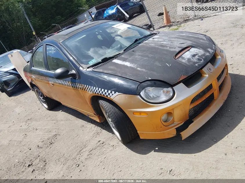 2005 Dodge Srt4 VIN: 1B3ES66S45D113723 Lot: 45417093