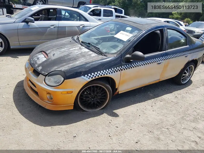 2005 Dodge Srt4 VIN: 1B3ES66S45D113723 Lot: 45417093