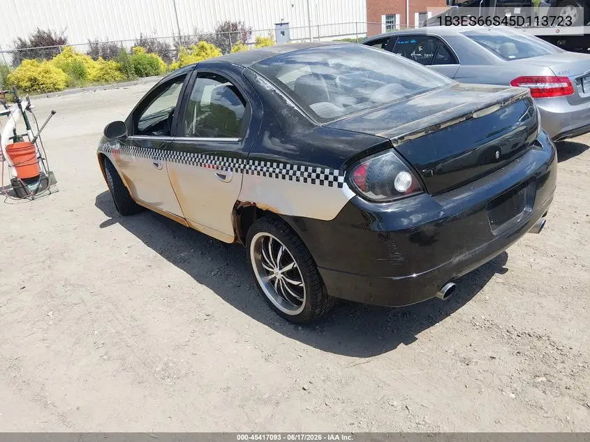 2005 Dodge Srt4 VIN: 1B3ES66S45D113723 Lot: 45417093