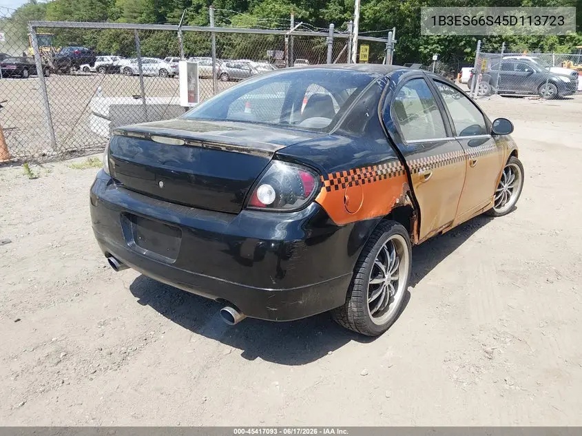 2005 Dodge Srt4 VIN: 1B3ES66S45D113723 Lot: 45417093