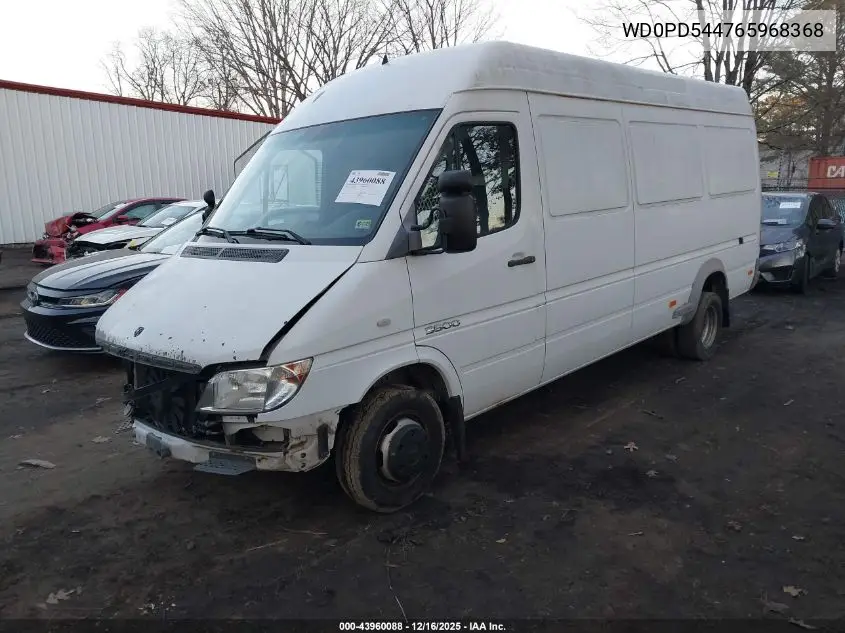 2006 Dodge Sprinter Van 3500 Shc VIN: WD0PD544765968368 Lot: 43960088